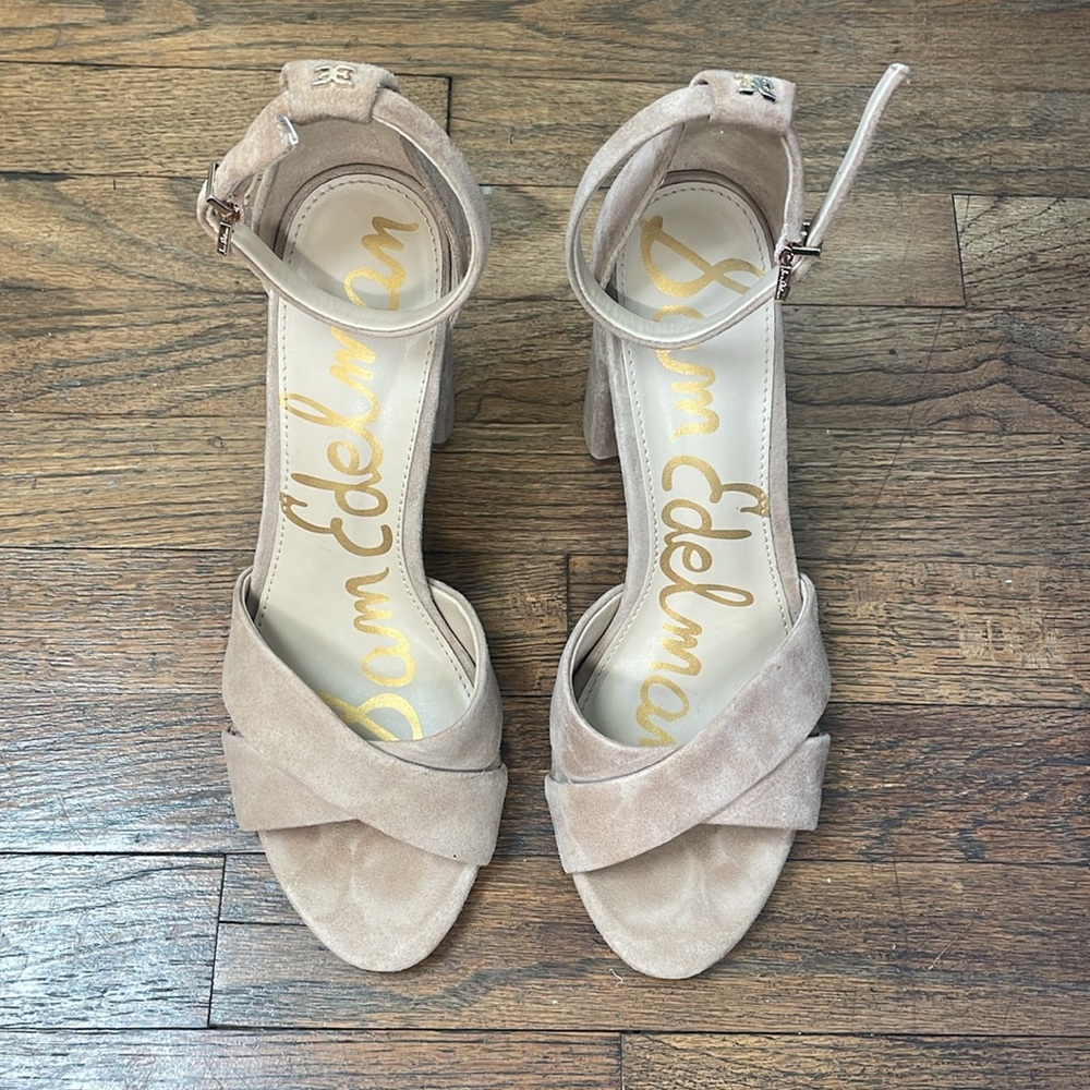 Sam Edelman Yancy Suede Block Heel 👡 - Picture 2 of 6